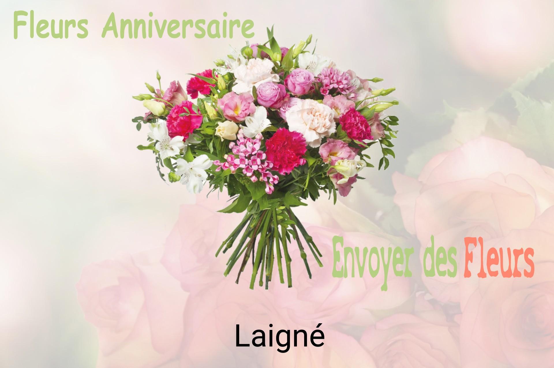 Bouquet de fleurs d’anniversaire livré à Laigné